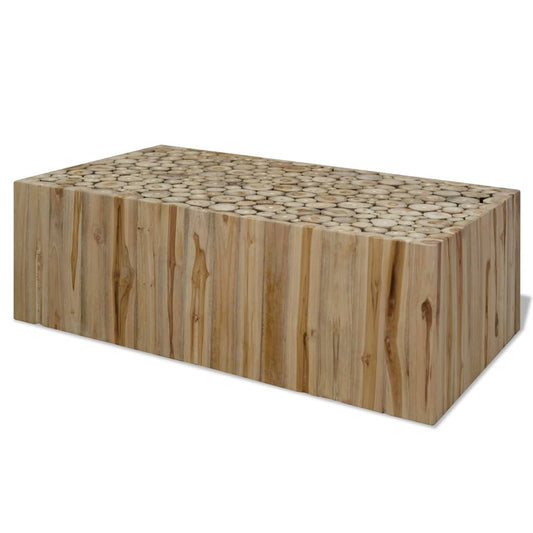 Salontafel 90x50x30 cm echt teakhout is nu te koop bij PeponiXL, paradijselijk wonen!