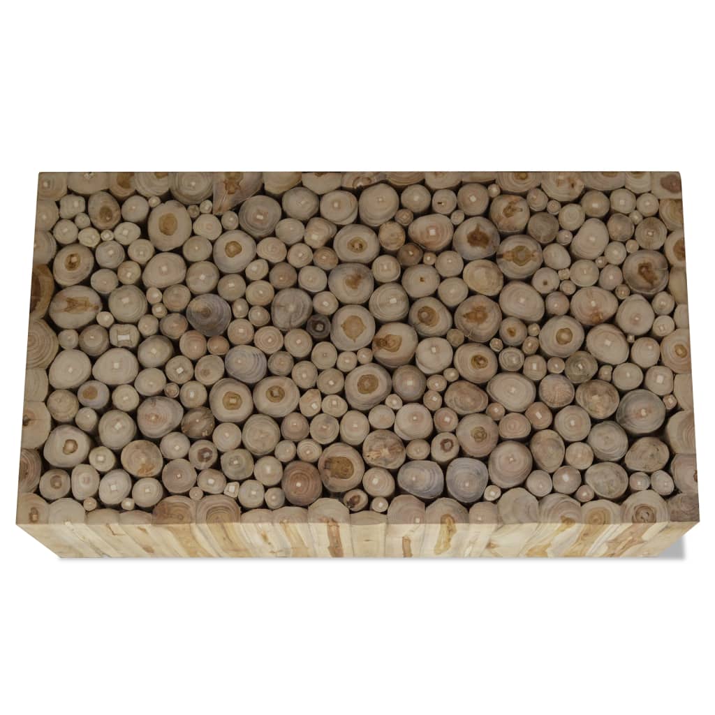 Salontafel 90x50x30 cm echt teakhout is nu te koop bij PeponiXL, paradijselijk wonen!