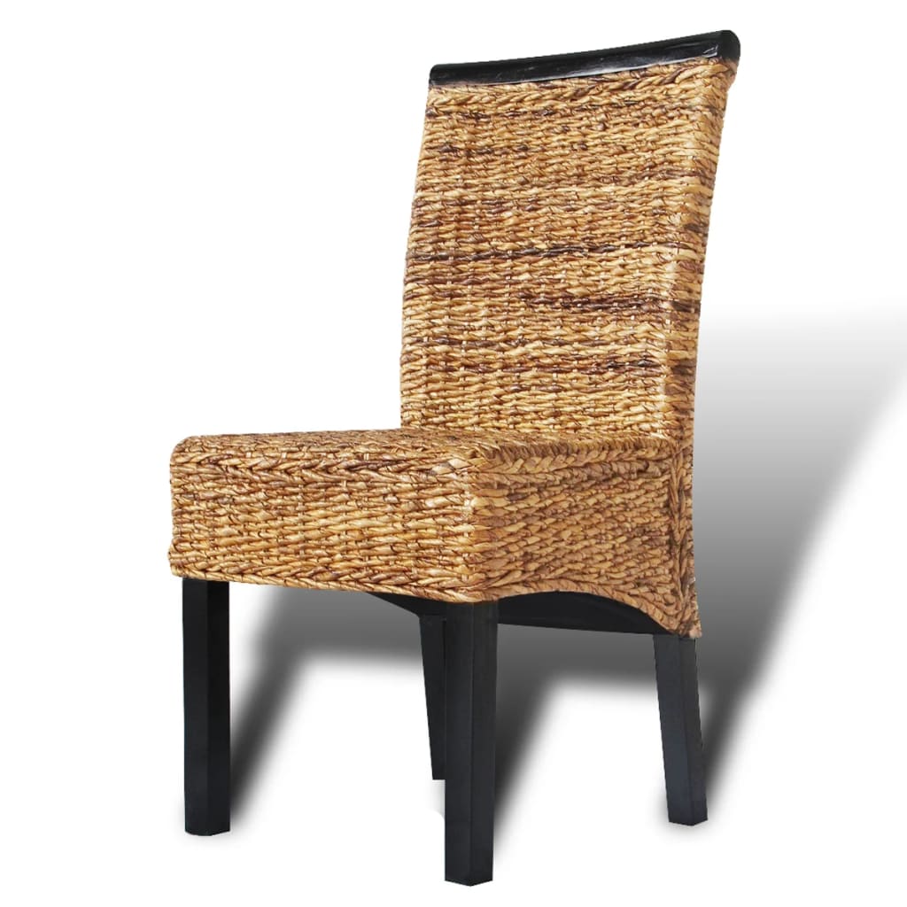 Eetkamerstoelen 6 st abaca en massief mangohout is nu te koop bij PeponiXL, paradijselijk wonen!