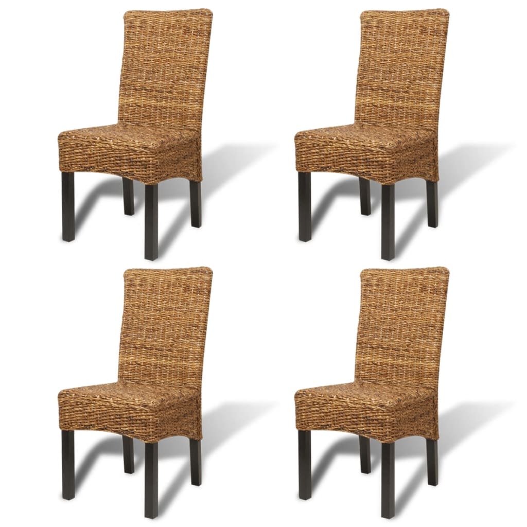 Eetkamerstoelen 2 st abaca en massief mangohout is nu te koop bij PeponiXL, paradijselijk wonen!