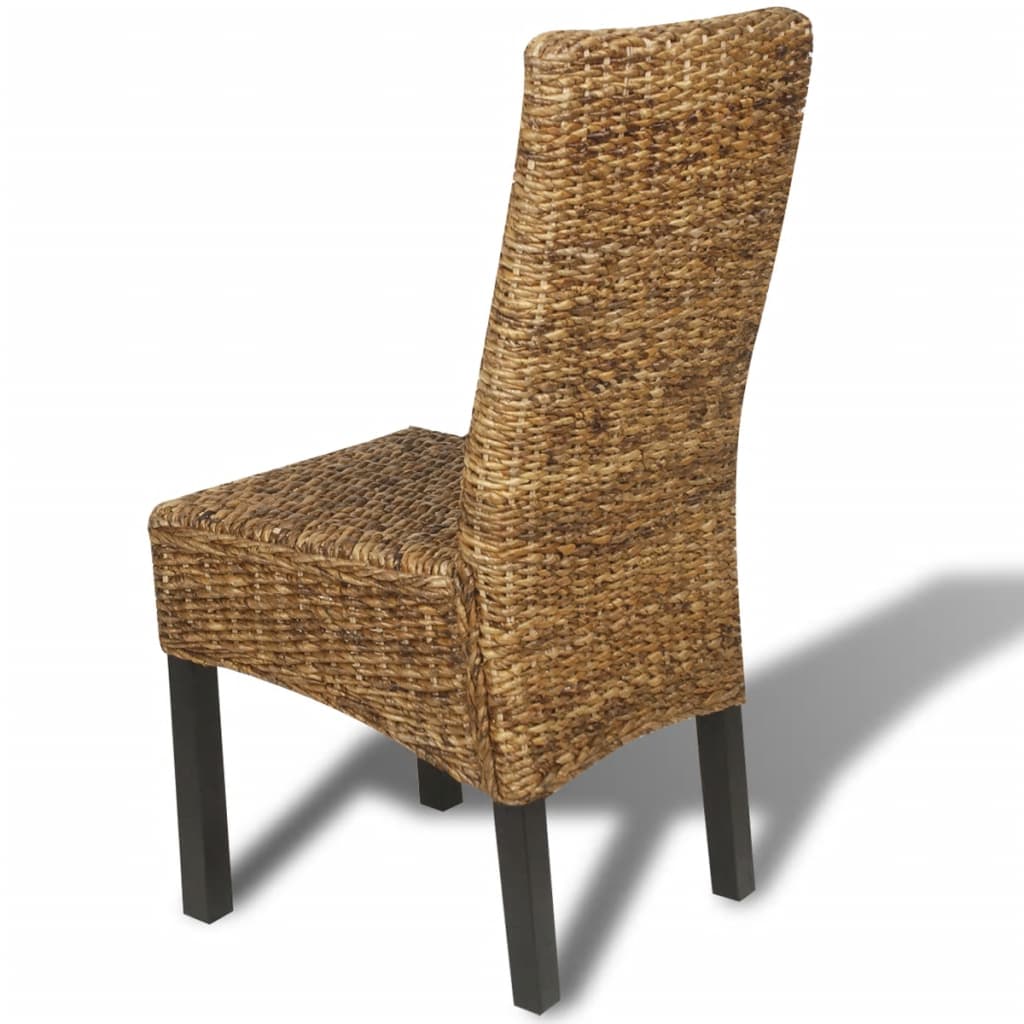 Eetkamerstoelen 2 st abaca en massief mangohout is nu te koop bij PeponiXL, paradijselijk wonen!