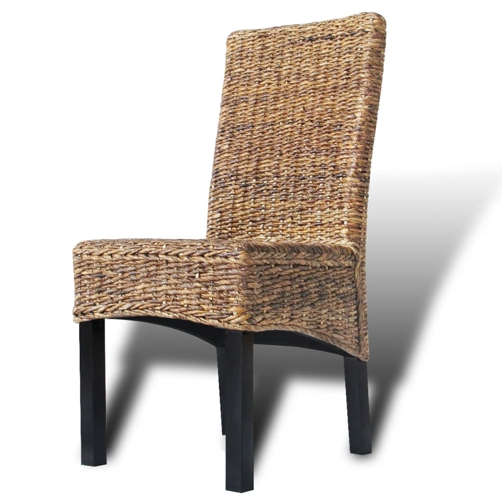Eetkamerstoelen 2 st abaca en massief mangohout is nu te koop bij PeponiXL, paradijselijk wonen!
