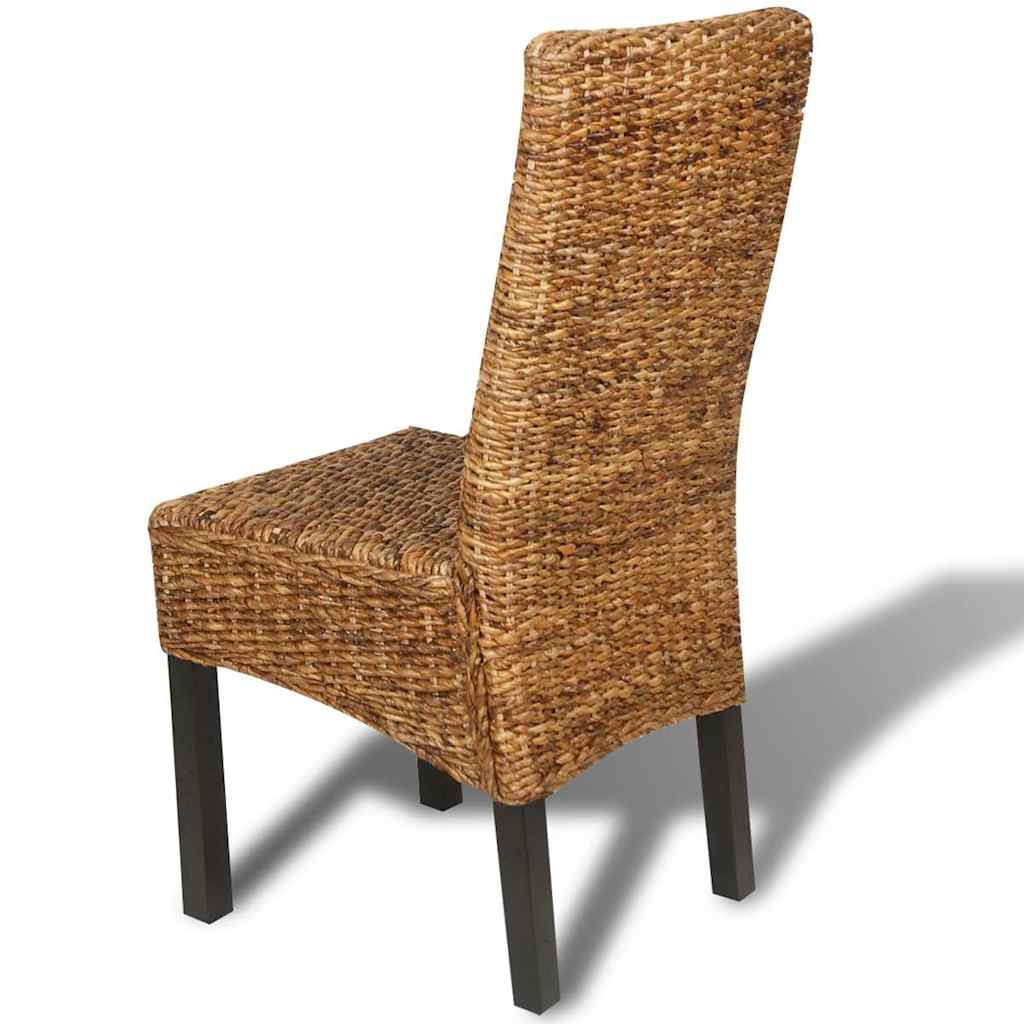 Eetkamerstoelen 6 st abaca en massief mangohout is nu te koop bij PeponiXL, paradijselijk wonen!