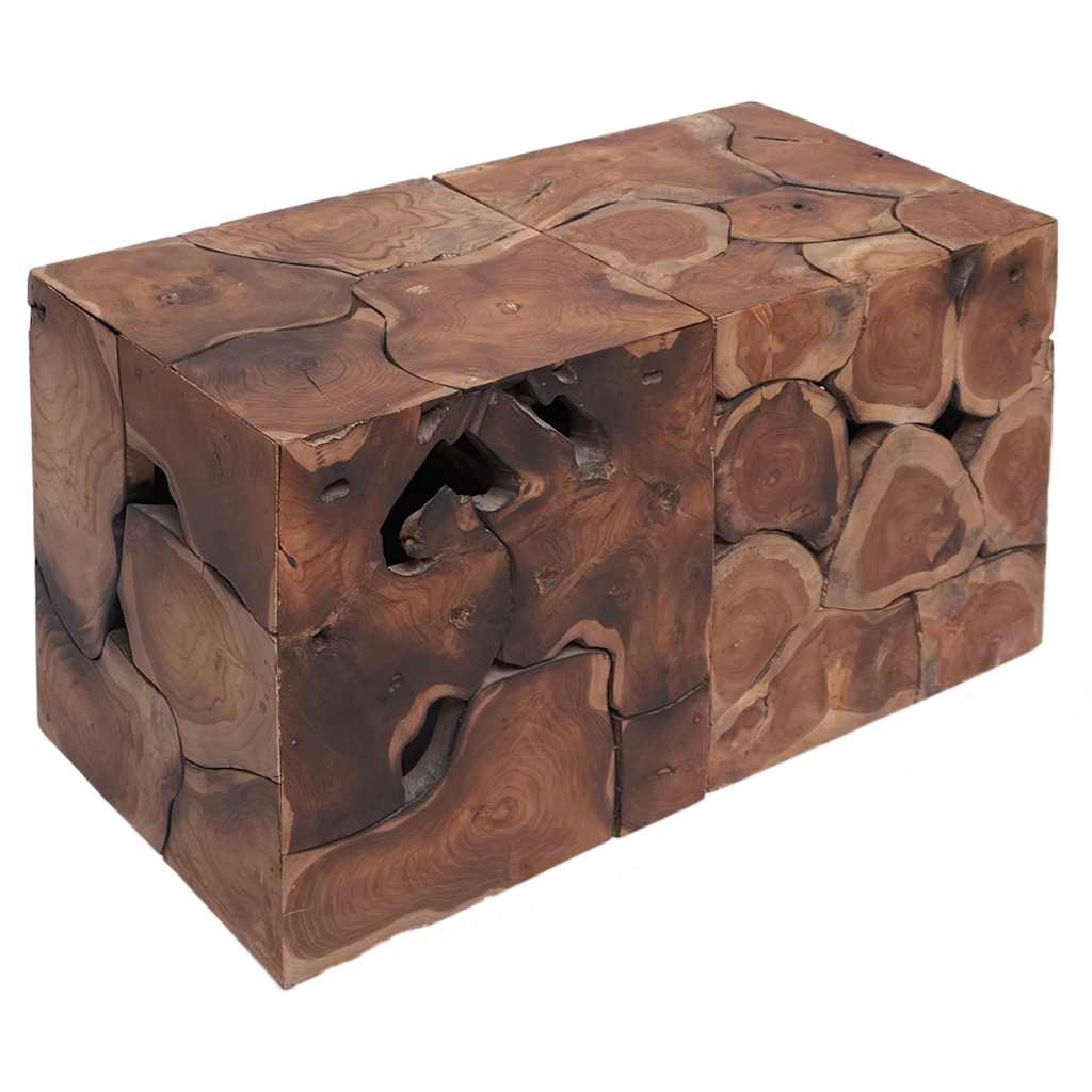 Krukken 2 st. 40x40x45 cm massief teakhout bruin is nu te koop bij PeponiXL, paradijselijk wonen!