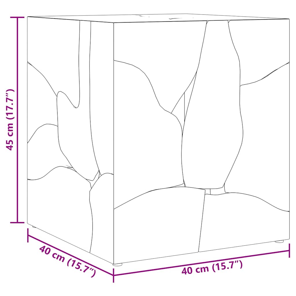 Krukken 2 st. 40x40x45 cm massief teakhout bruin is nu te koop bij PeponiXL, paradijselijk wonen!
