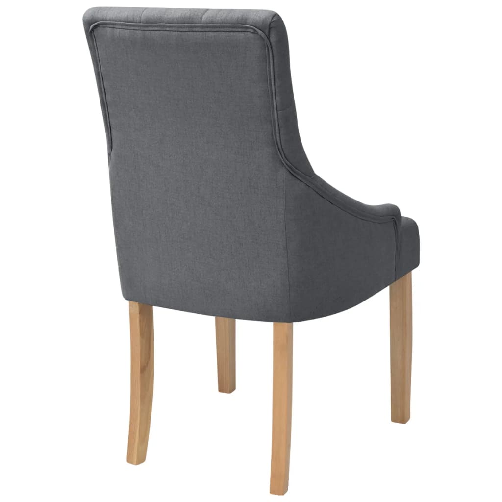 Eetkamerstoelen 6 st stof donkergrijs is nu te koop bij PeponiXL, paradijselijk wonen!