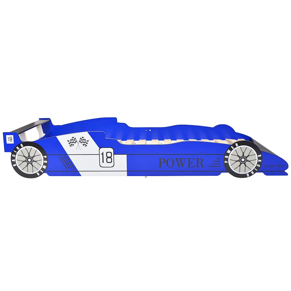 Kinderbed raceauto blauw 90x200 cm is nu te koop bij PeponiXL, paradijselijk wonen!
