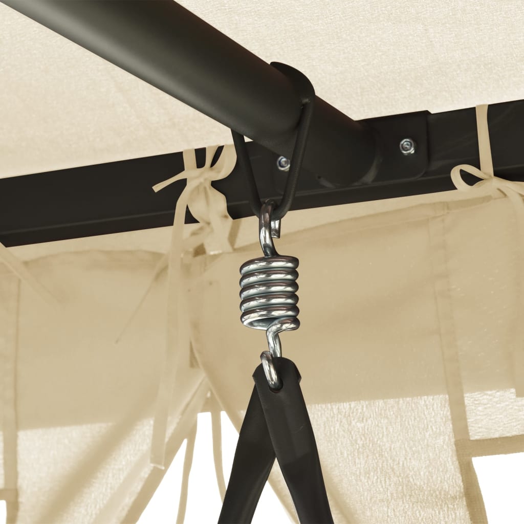 Schommelbank met prieel converteerbaar crèmewit is nu te koop bij PeponiXL, paradijselijk wonen!