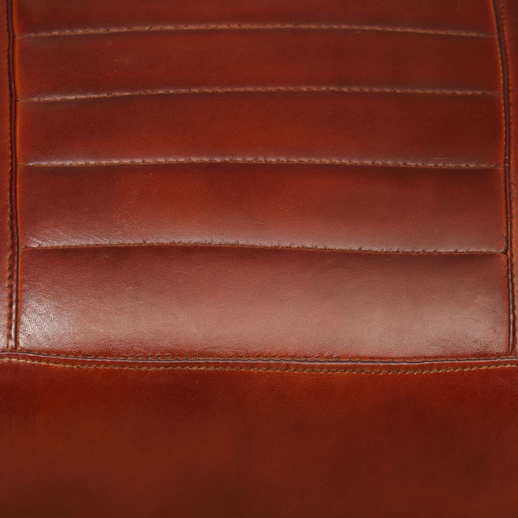 Loungestoel echt leer bruin is nu te koop bij PeponiXL, paradijselijk wonen!