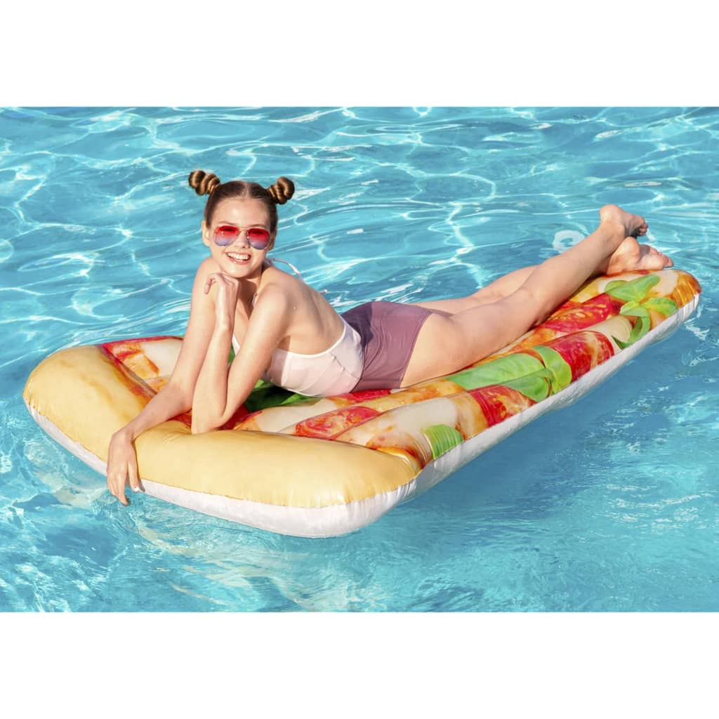 Bestway Ligbed drijvend Pizza Party 188x130 cm is nu te koop bij PeponiXL, paradijselijk wonen!