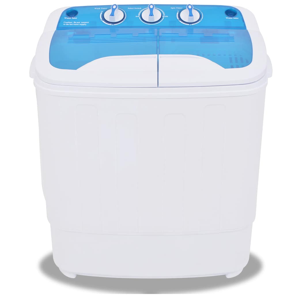 Mini wasmachine met dubbele trommel 5,6 kg is nu te koop bij PeponiXL, paradijselijk wonen!