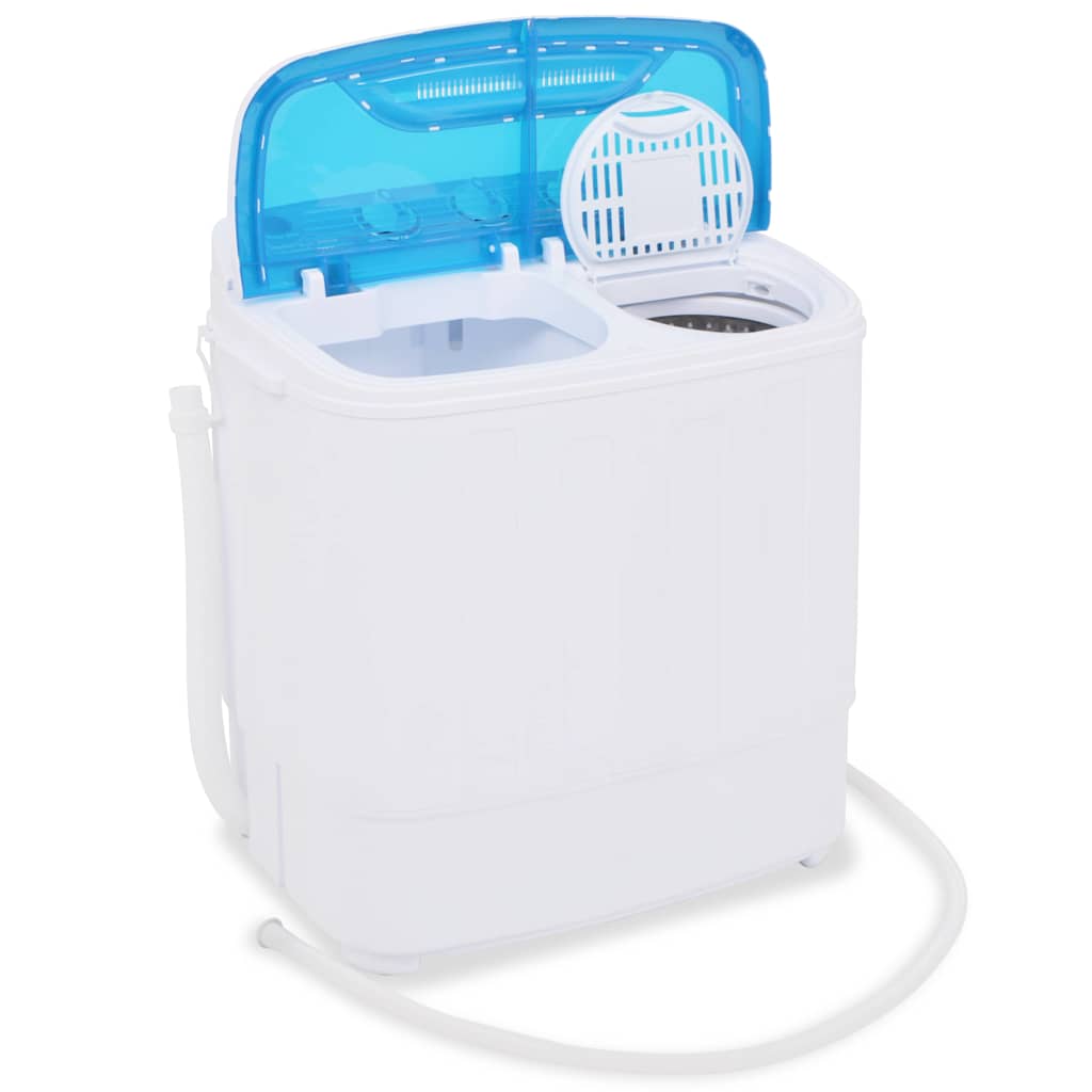 Mini wasmachine met dubbele trommel 5,6 kg is nu te koop bij PeponiXL, paradijselijk wonen!