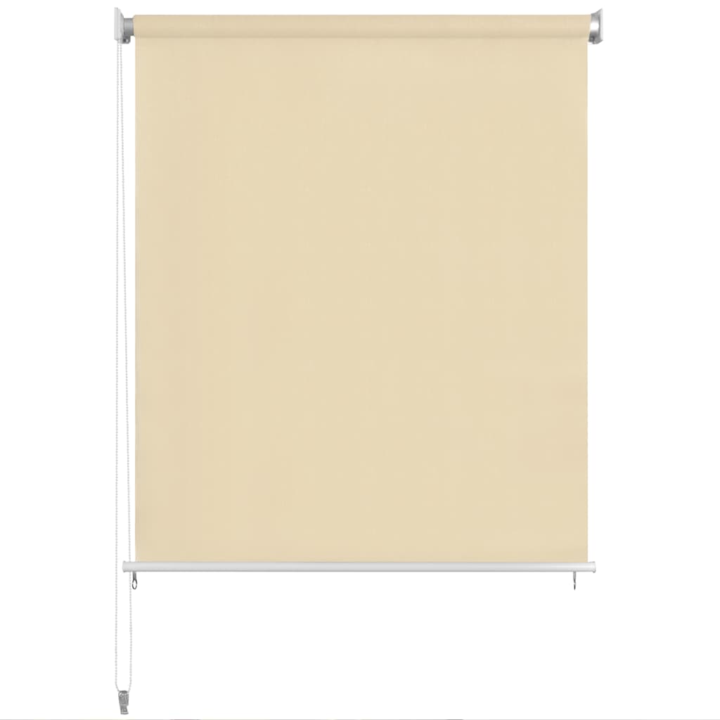 Rolgordijn voor buiten 185(B)x140(H) cm crèmekleurig is nu te koop bij PeponiXL, paradijselijk wonen!