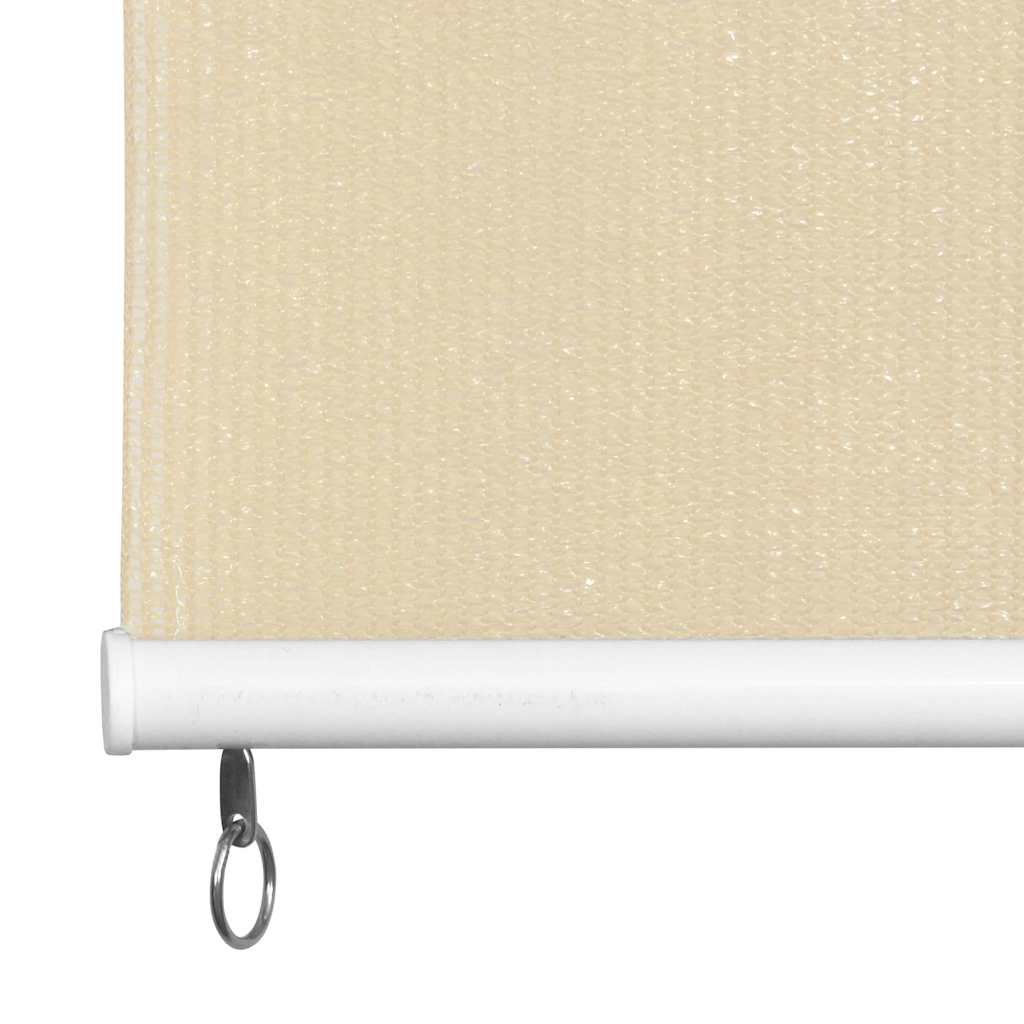 Rolgordijn voor buiten 145(B)x230(H) cm crèmekleurig is nu te koop bij PeponiXL, paradijselijk wonen!