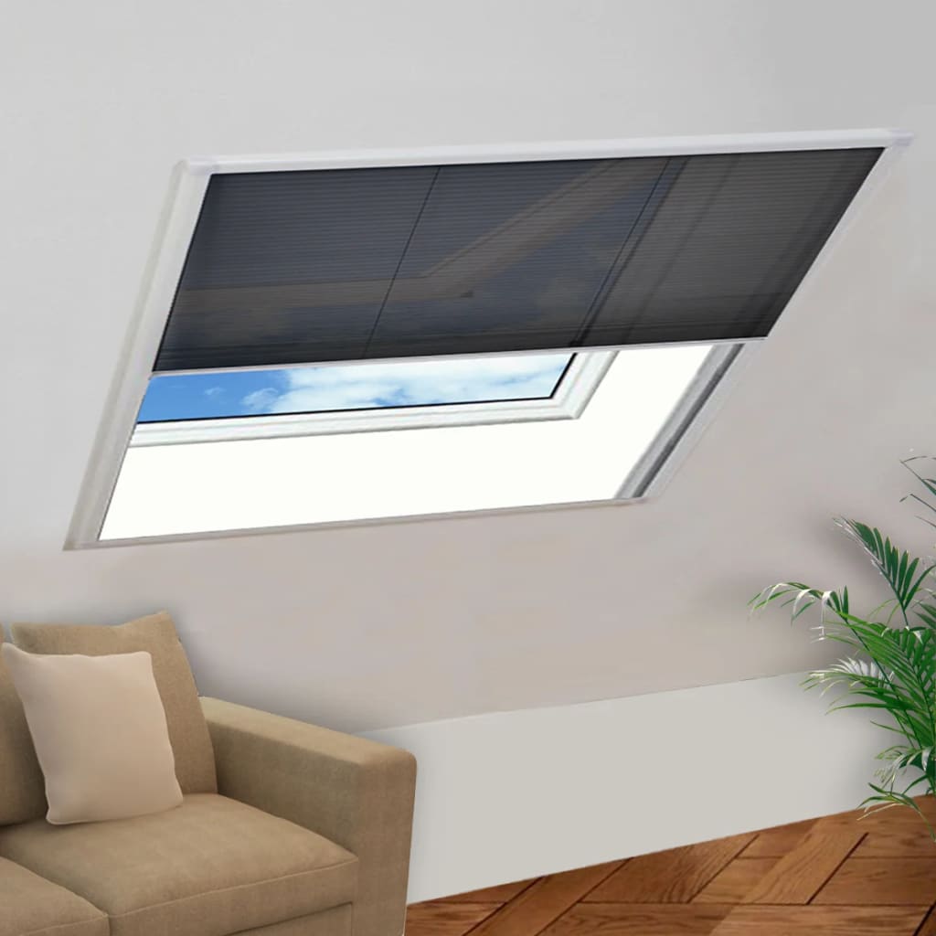 Raamhor plissé 120x120 cm aluminium is nu te koop bij PeponiXL, paradijselijk wonen!
