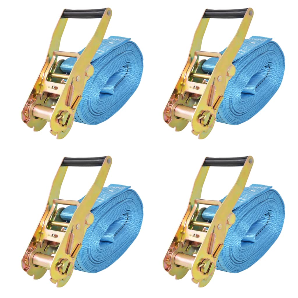 Spanbanden 4 ton 8mx50mm blauw 4 st is nu te koop bij PeponiXL, paradijselijk wonen!