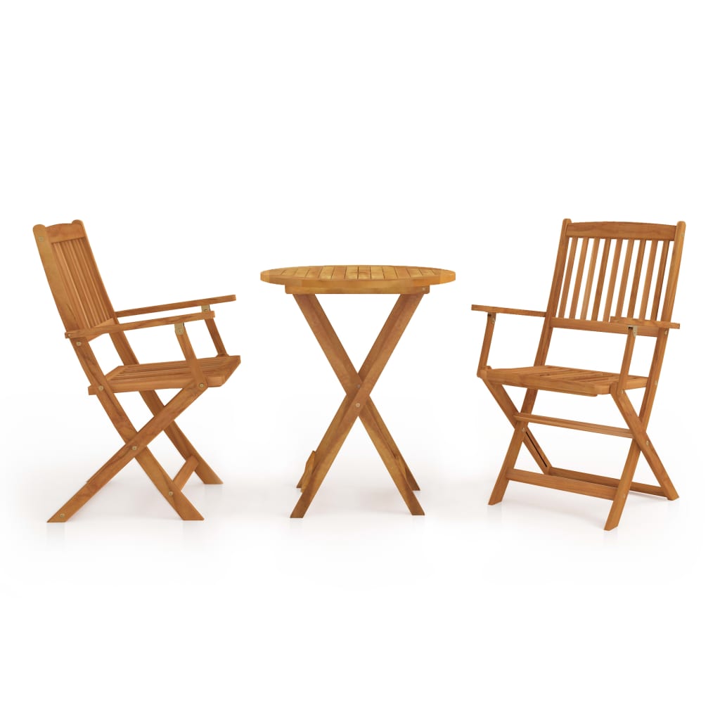 3-delige Bistroset inklapbaar massief acaciahout is nu te koop bij PeponiXL, paradijselijk wonen!