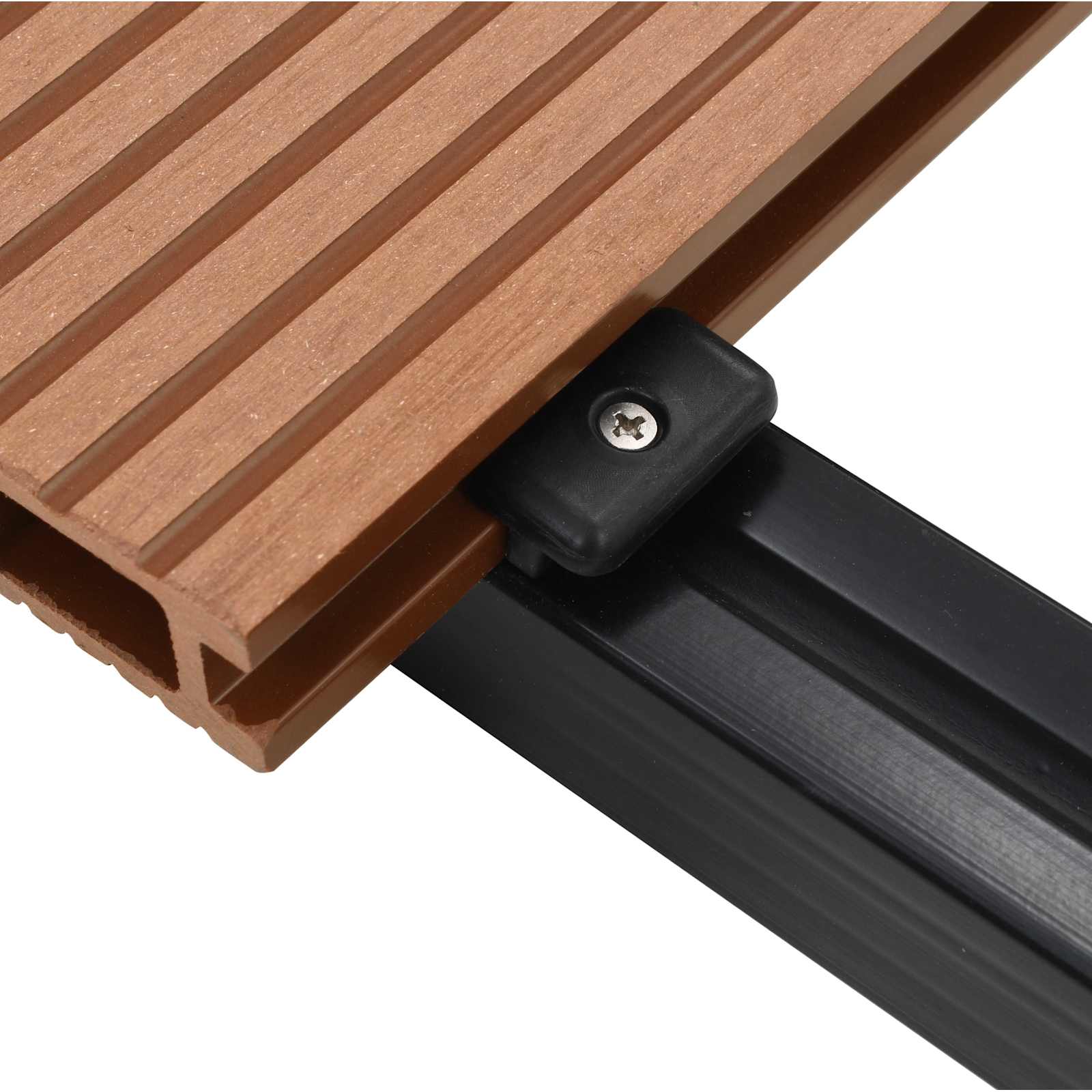 Terrasplank 4 pcs Bruin WPC is nu te koop bij PeponiXL, paradijselijk wonen!