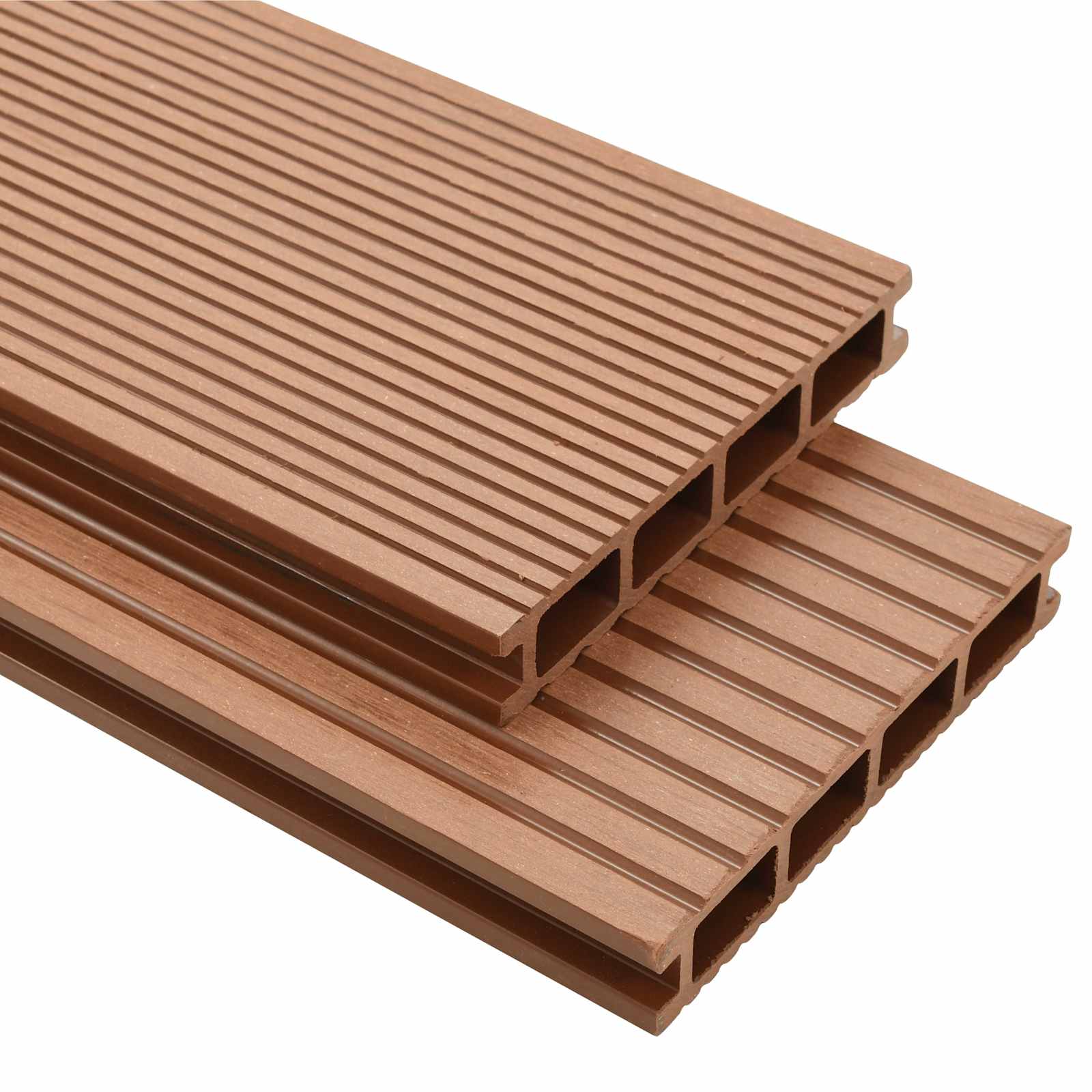 Terrasplank 4 pcs Bruin WPC is nu te koop bij PeponiXL, paradijselijk wonen!