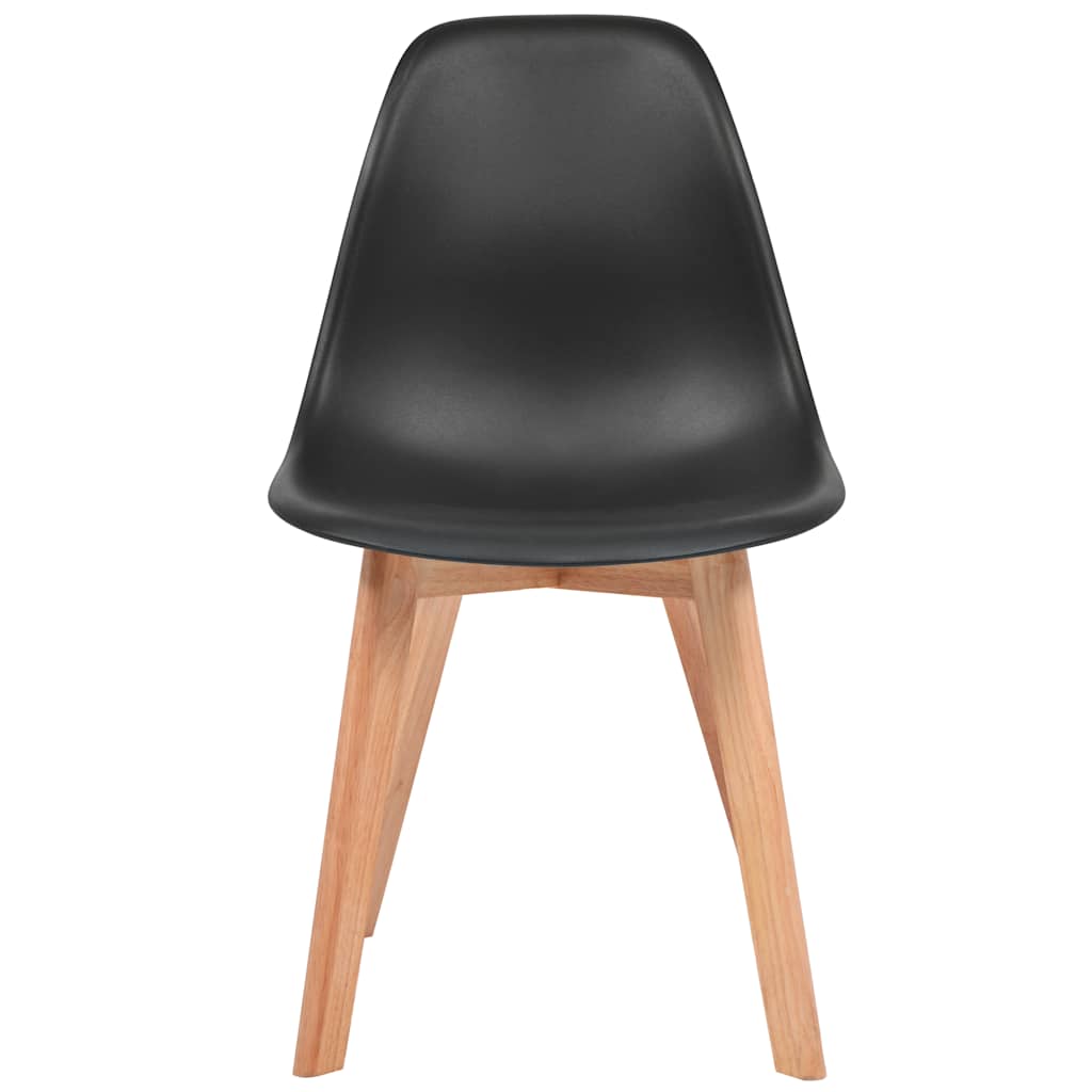 Eetkamerstoelen 2 st kunststof zwart is nu te koop bij PeponiXL, paradijselijk wonen!