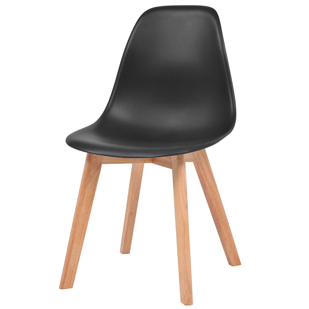 Eetkamerstoelen 2 st kunststof zwart is nu te koop bij PeponiXL, paradijselijk wonen!
