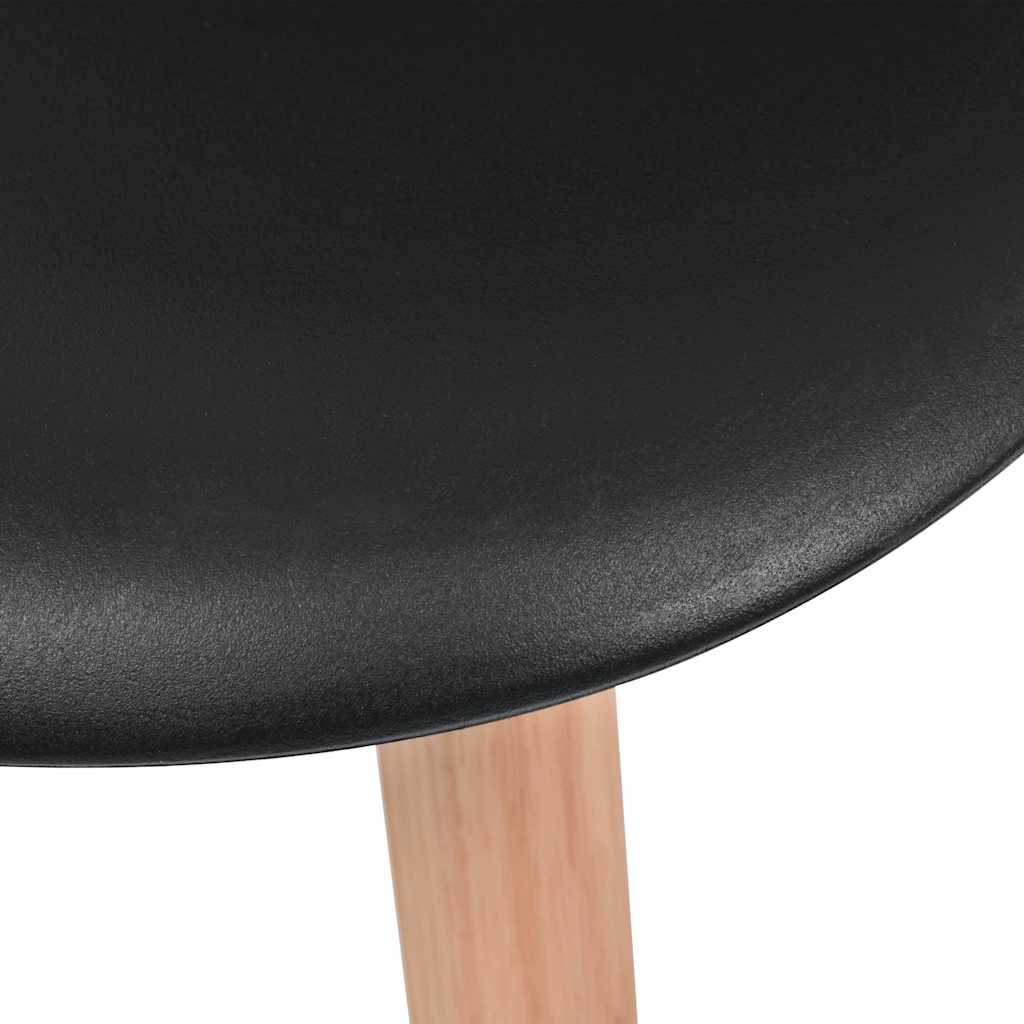Eetkamerstoelen 2 st kunststof zwart is nu te koop bij PeponiXL, paradijselijk wonen!