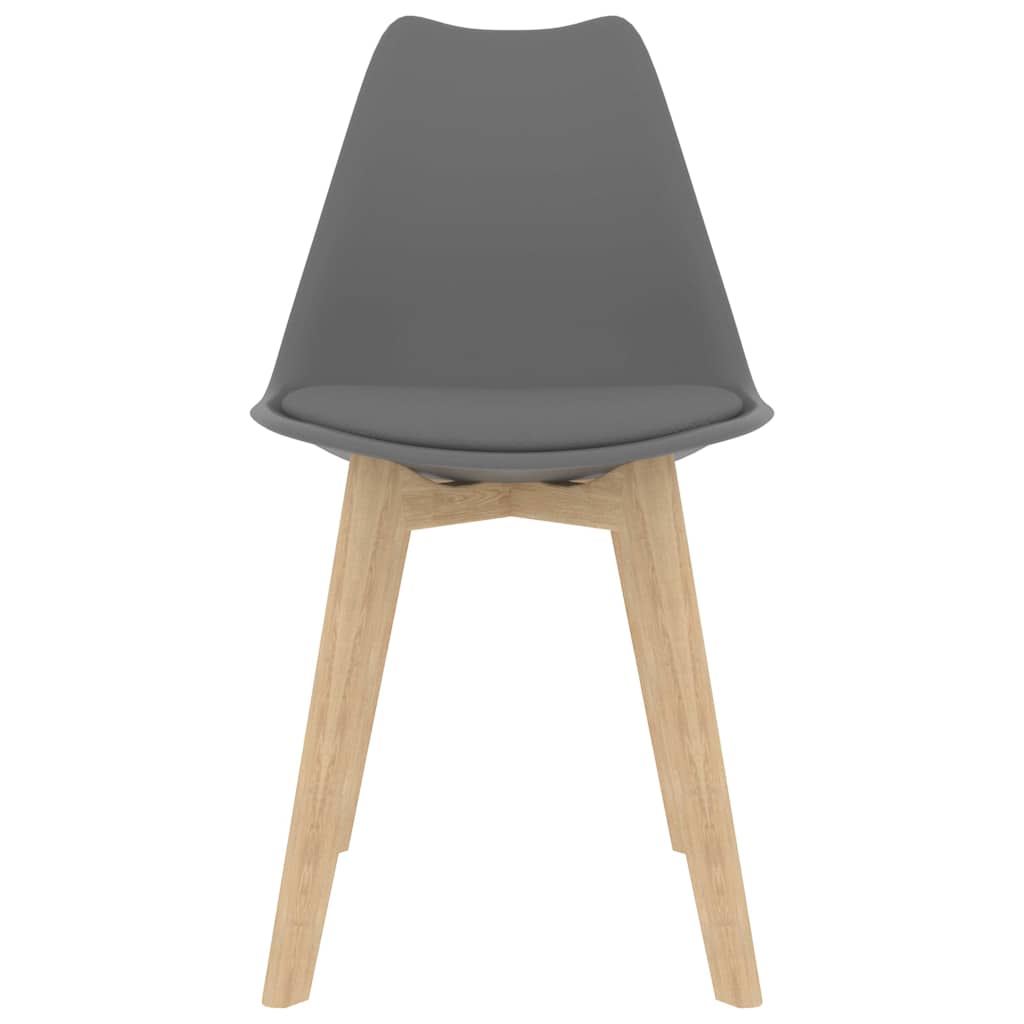 Eetkamerstoelen 2 st kunststof grijs is nu te koop bij PeponiXL, paradijselijk wonen!