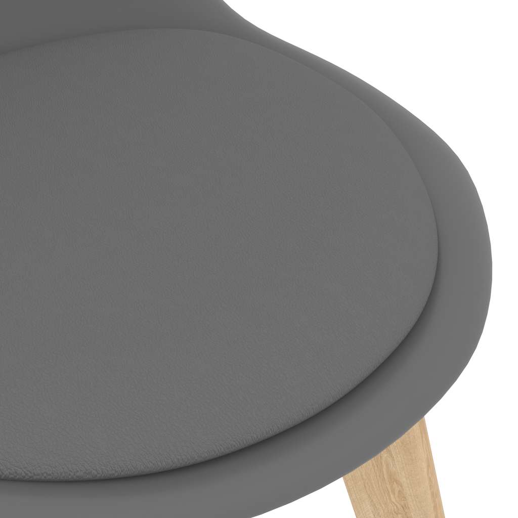 Eetkamerstoelen 2 st kunststof grijs is nu te koop bij PeponiXL, paradijselijk wonen!