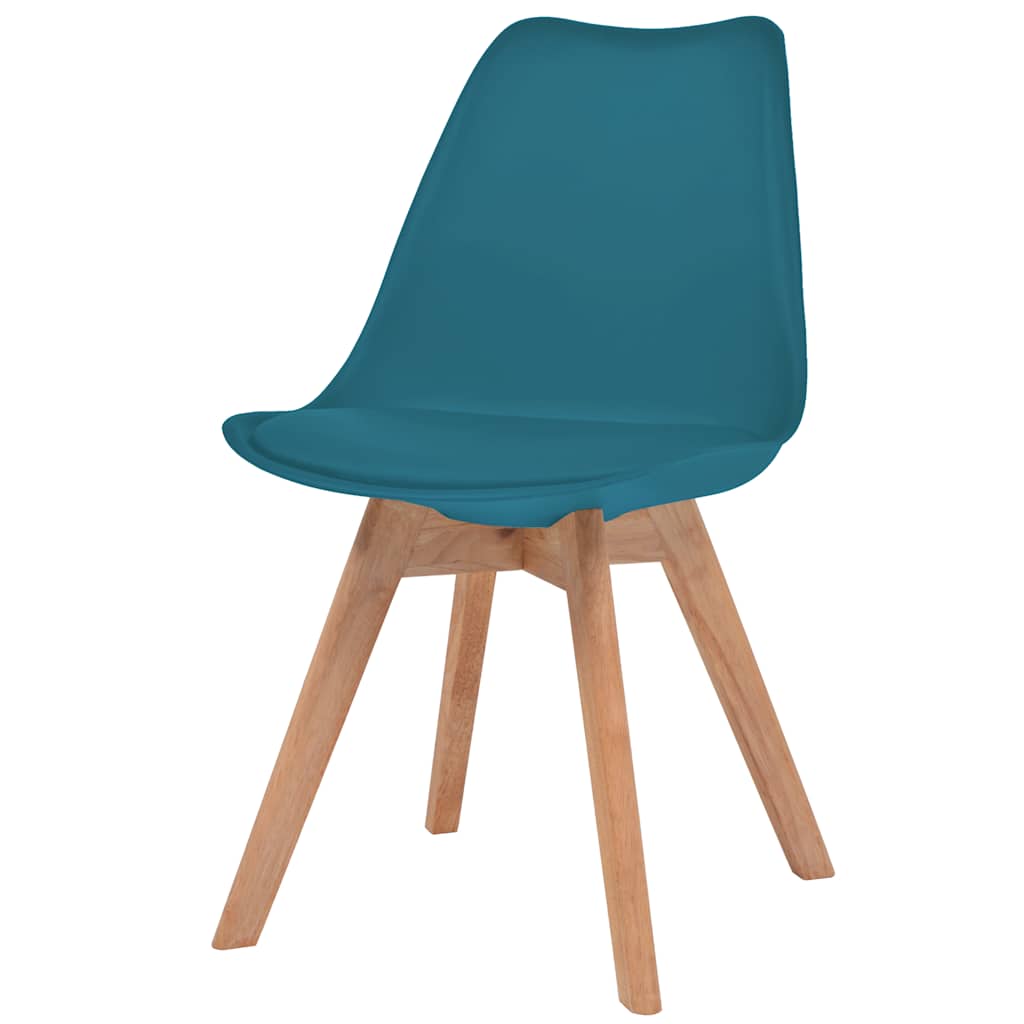 Eetkamerstoelen 4 st kunststof turquoise is nu te koop bij PeponiXL, paradijselijk wonen!