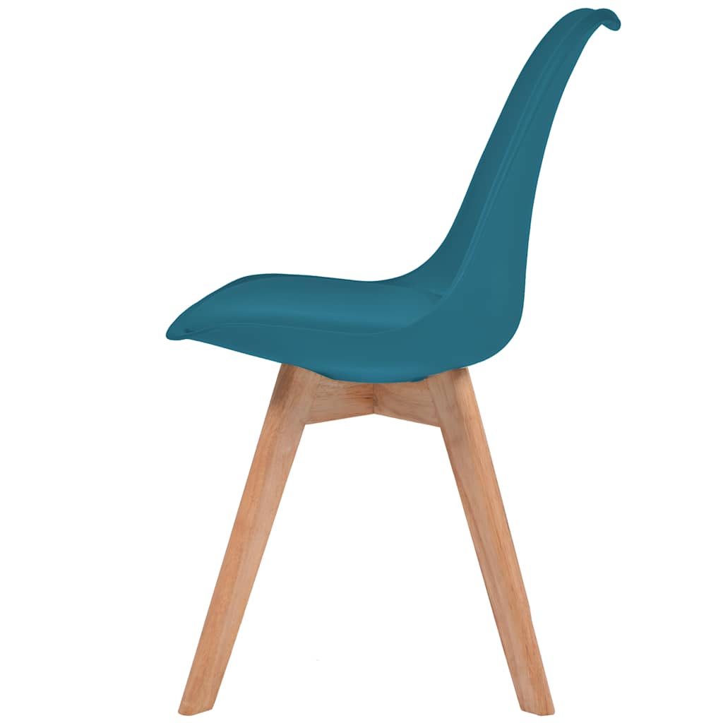 Eetkamerstoelen 4 st kunststof turquoise is nu te koop bij PeponiXL, paradijselijk wonen!
