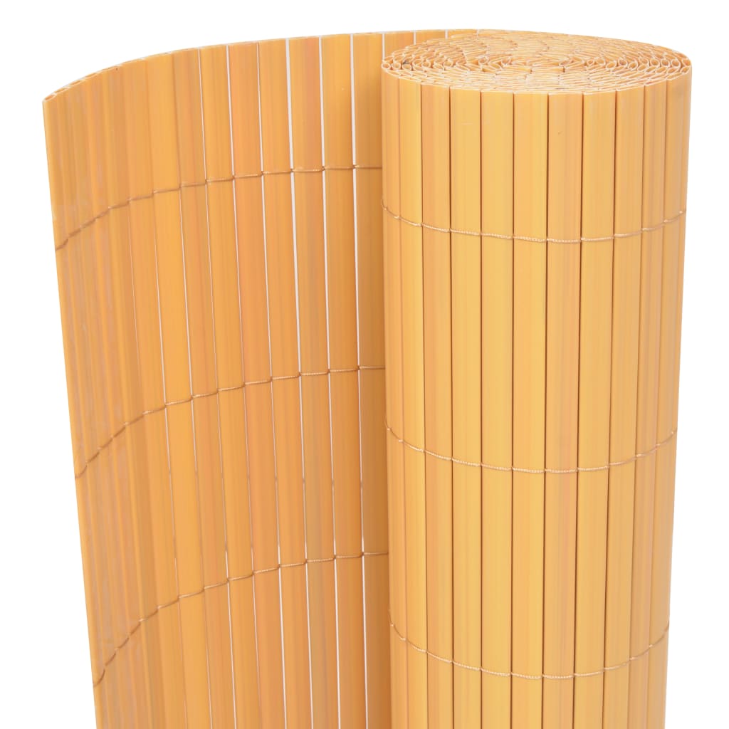 Tuinafscheiding dubbelzijdig 90x300 cm PVC geel is nu te koop bij PeponiXL, paradijselijk wonen!