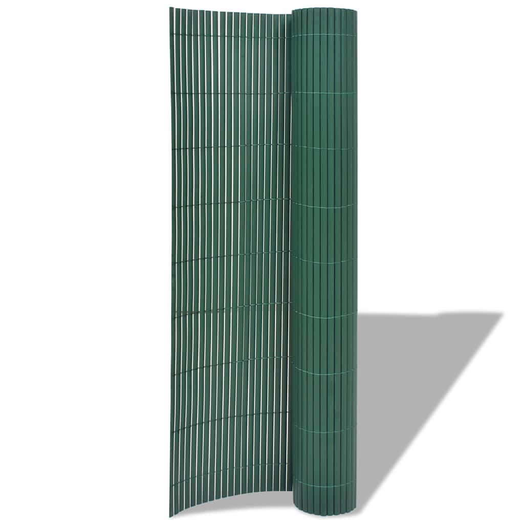 Tuinafscheiding dubbelzijdig 90x500 cm PVC groen is nu te koop bij PeponiXL, paradijselijk wonen!
