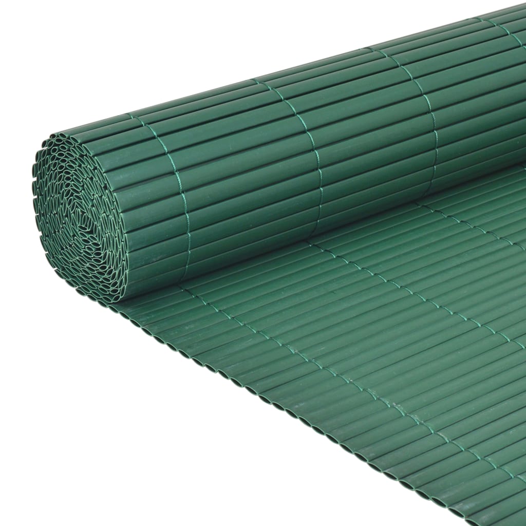 Tuinafscheiding dubbelzijdig 90x500 cm PVC groen is nu te koop bij PeponiXL, paradijselijk wonen!