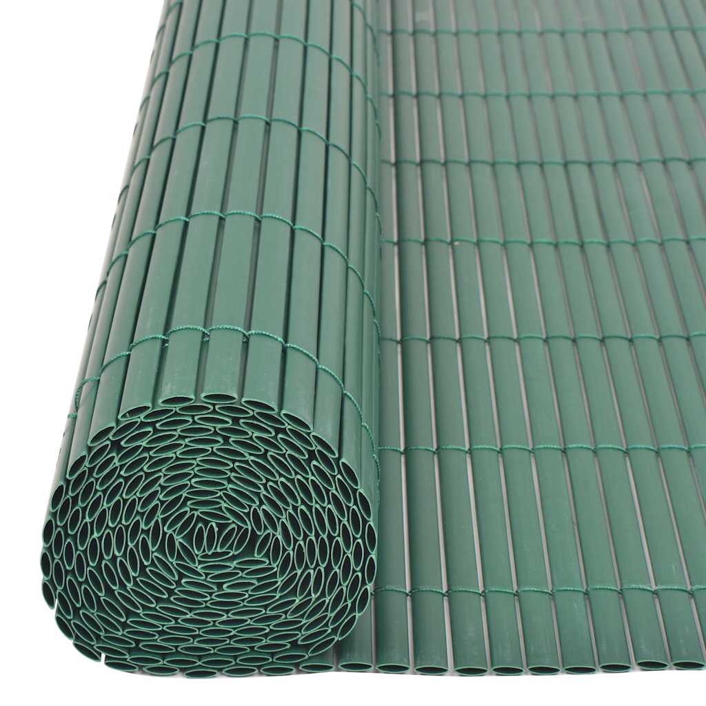 Tuinafscheiding dubbelzijdig 90x500 cm PVC groen is nu te koop bij PeponiXL, paradijselijk wonen!