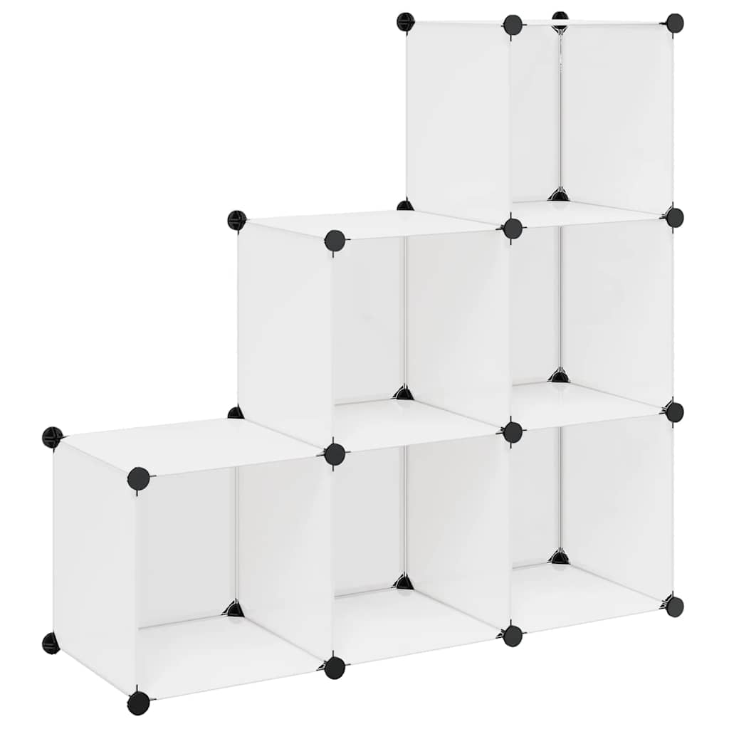 Opbergmeubel met 6 vakken wit is nu te koop bij PeponiXL, paradijselijk wonen!