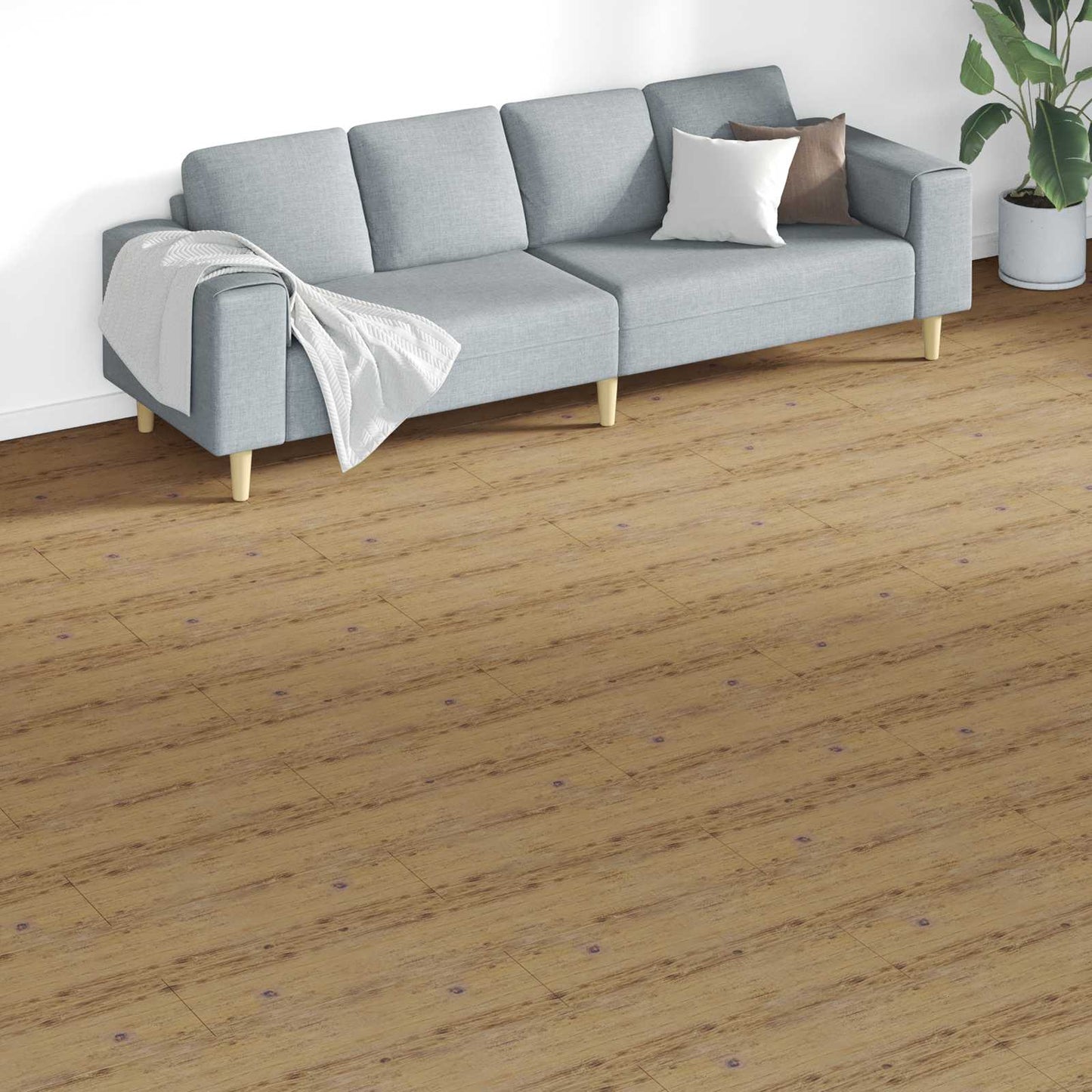 Vloerplanken 18 pcs Walnoot Bruin 5,26 m² PVC is nu te koop bij PeponiXL, paradijselijk wonen!