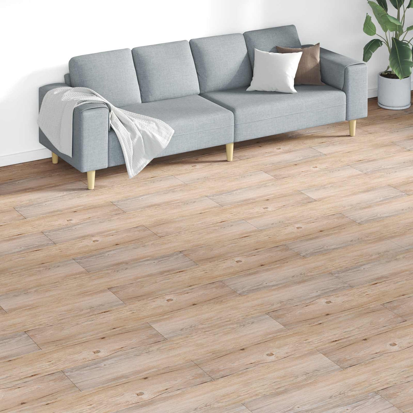 Vloerplanken 18 pcs Bruin 5,26 m² PVC is nu te koop bij PeponiXL, paradijselijk wonen!