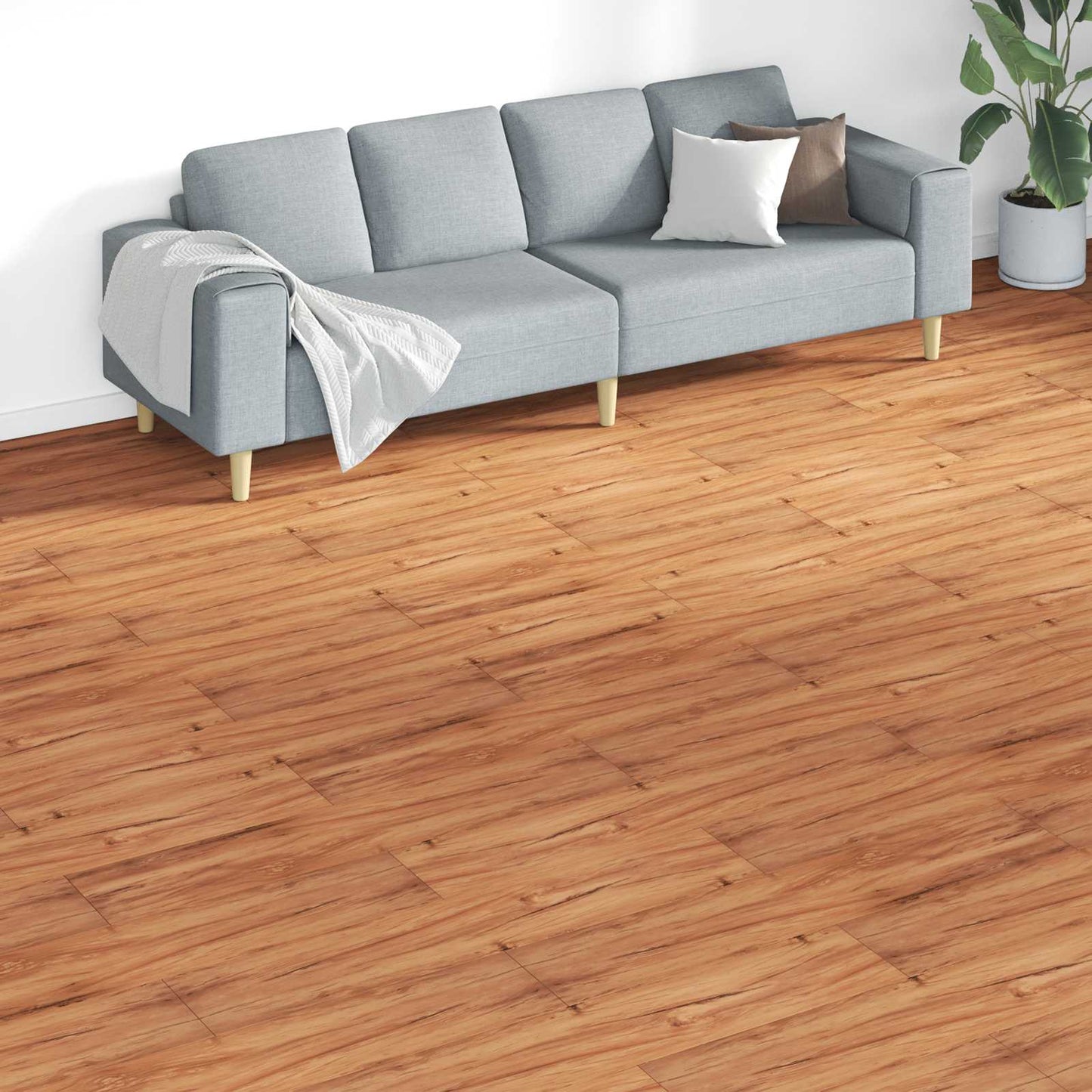 Vloerplanken 18 pcs Bruin 5,26 m² PVC is nu te koop bij PeponiXL, paradijselijk wonen!