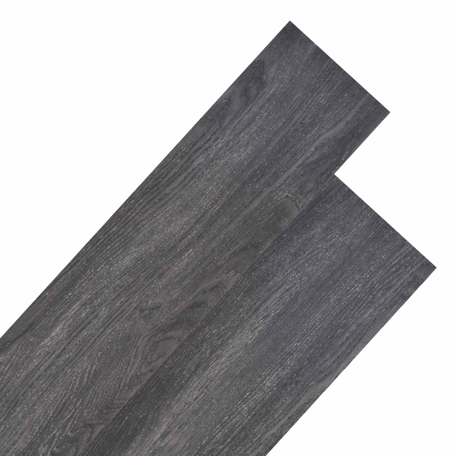 Vloerplanken 18 pcs Zwart en Wit 5,26 m² PVC is nu te koop bij PeponiXL, paradijselijk wonen!