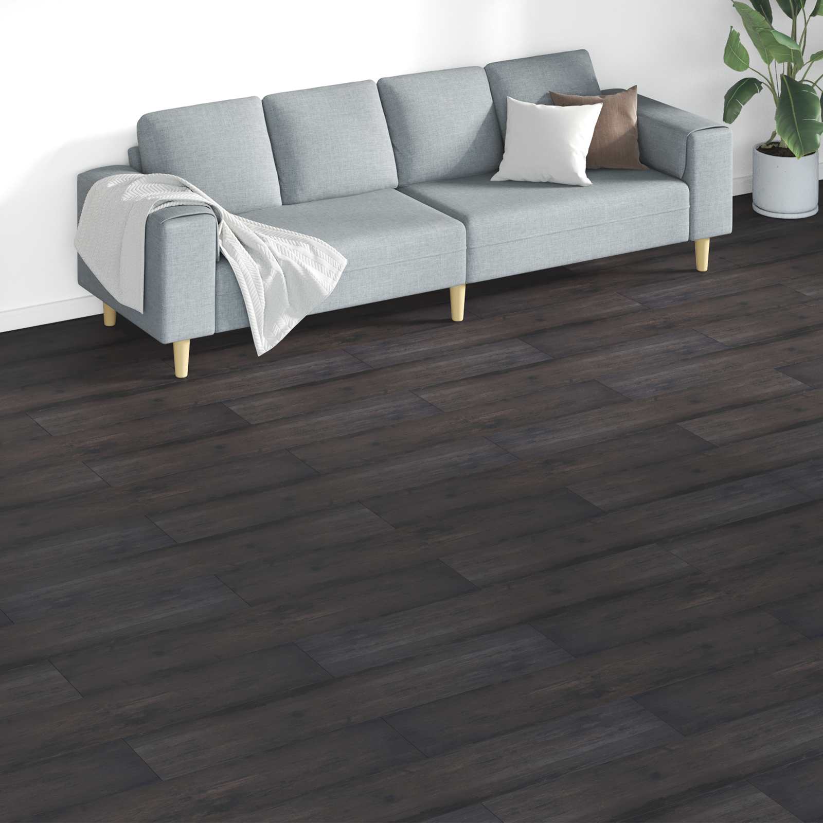 Vloerplanken 18 pcs Donkergrijs 5,26 m² PVC is nu te koop bij PeponiXL, paradijselijk wonen!