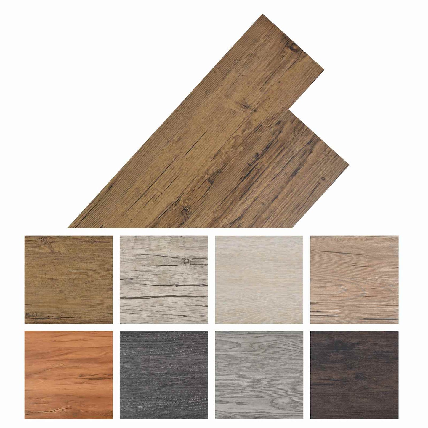 Vloerplanken 36 pcs Walnoot Bruin 5,02 m² PVC is nu te koop bij PeponiXL, paradijselijk wonen!