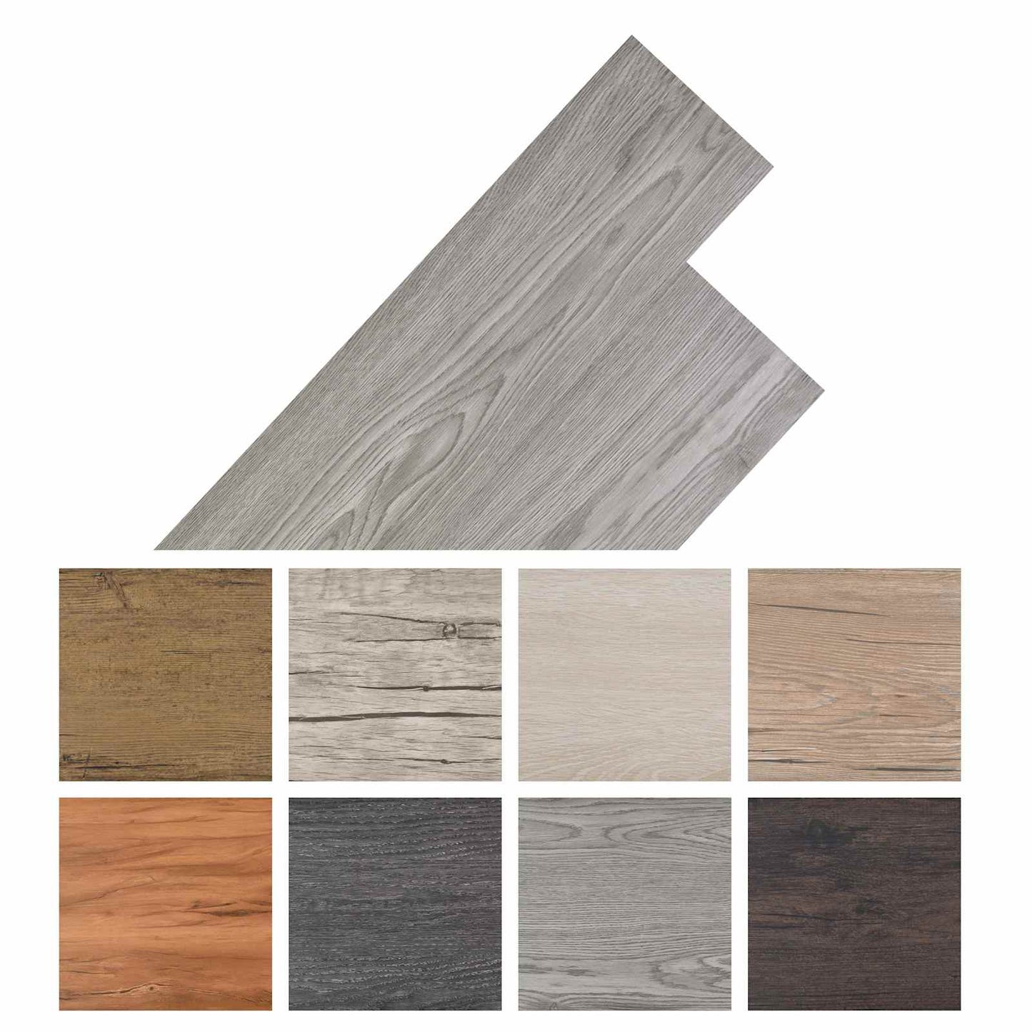 Vloerplanken 36 pcs Donkergrijs 5,02 m² PVC is nu te koop bij PeponiXL, paradijselijk wonen!