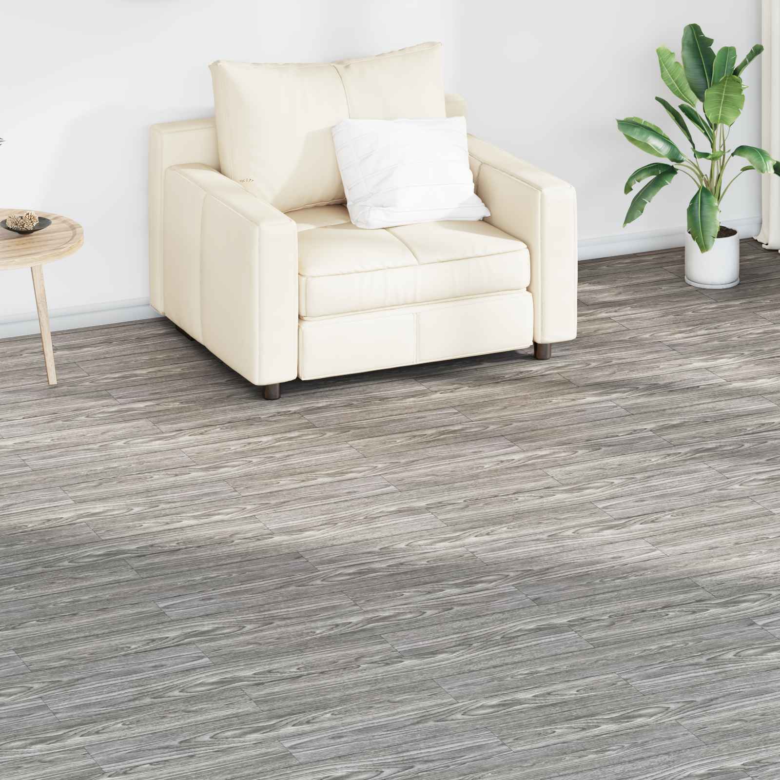 Vloerplanken 36 pcs Donkergrijs 5,02 m² PVC is nu te koop bij PeponiXL, paradijselijk wonen!
