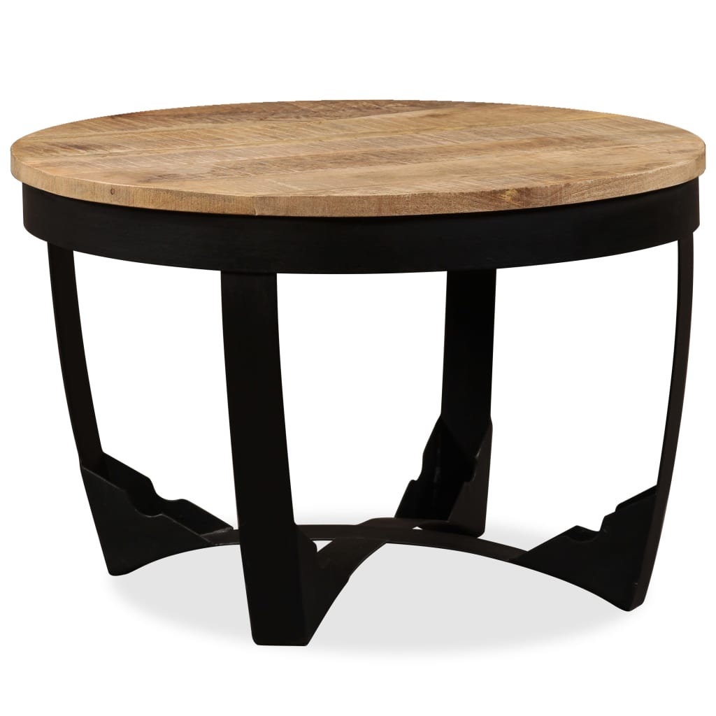 Salontafel 60x40 cm massief ruw mangohout is nu te koop bij PeponiXL, paradijselijk wonen!