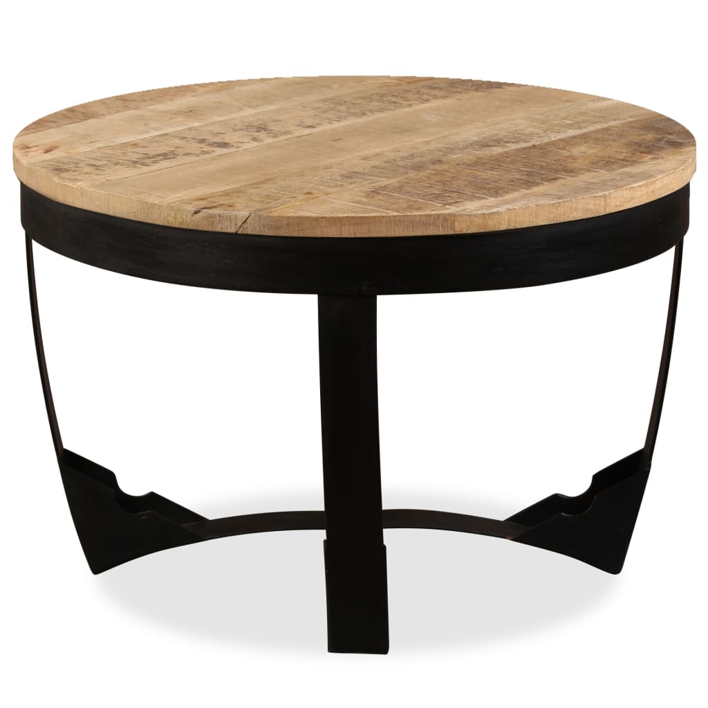 Salontafel 60x40 cm massief ruw mangohout is nu te koop bij PeponiXL, paradijselijk wonen!