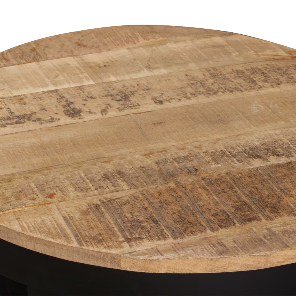 Salontafel 60x40 cm massief ruw mangohout is nu te koop bij PeponiXL, paradijselijk wonen!