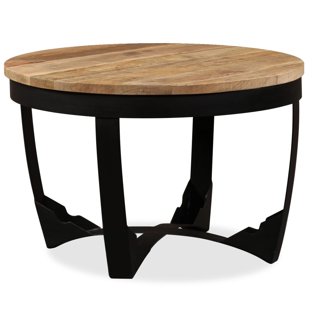 Salontafel 60x40 cm massief ruw mangohout is nu te koop bij PeponiXL, paradijselijk wonen!