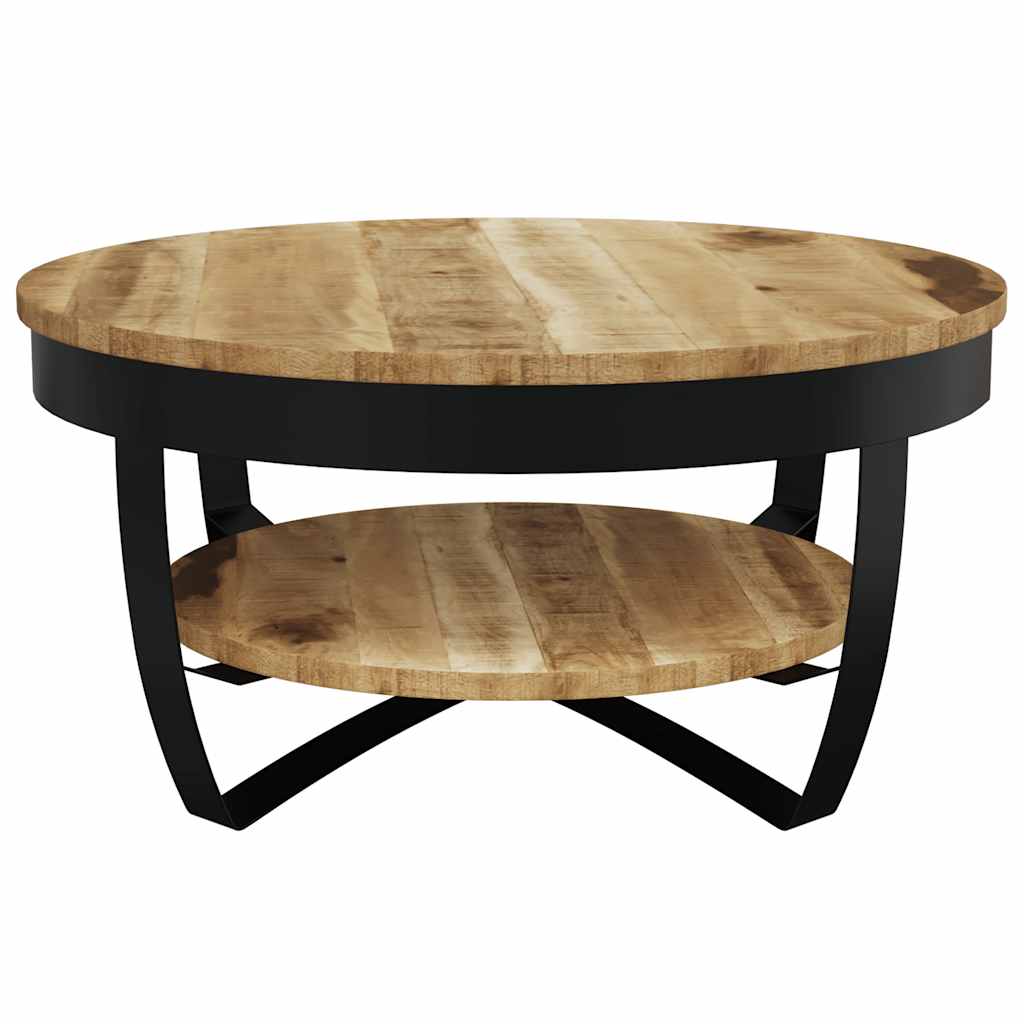 Salontafel 65x32 cm massief ruw mangohout is nu te koop bij PeponiXL, paradijselijk wonen!