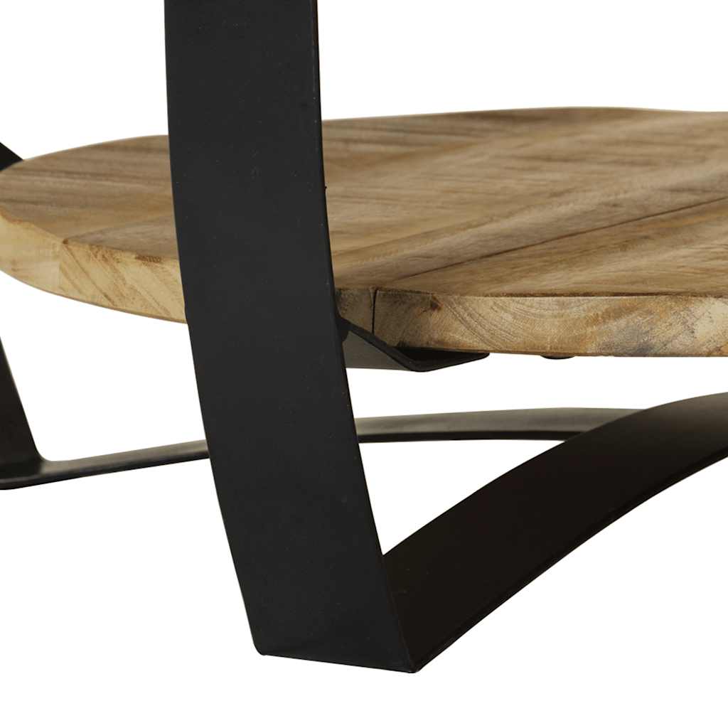Salontafel 65x32 cm massief ruw mangohout is nu te koop bij PeponiXL, paradijselijk wonen!