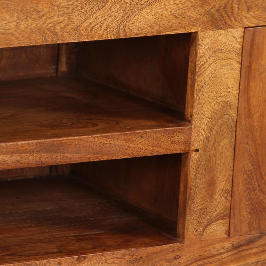 Tv-meubel 120x30x40 cm massief hout met honingafwerking is nu te koop bij PeponiXL, paradijselijk wonen!